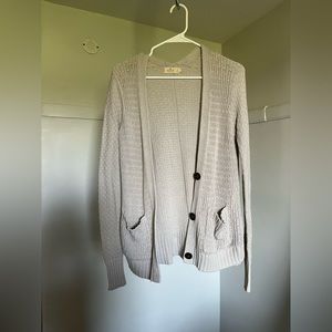 Hollister cream cardigan